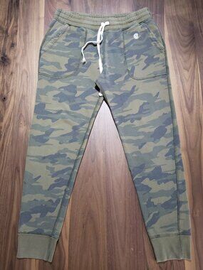 Todd Snyder x Champion Green Camo Mid-Rise Tapered Jogger Sweatpants Men's M